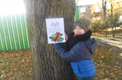 2021-10-29 - Sowy - Oznaczamy gatunki drzew w ogrodzie przedszkolnym