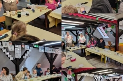 2025-04-10 - Pszczółki - Ozdabianie pisanek metodą batikową - zajęcia z rodzicami