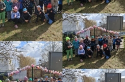 20250-04-10 - Pszczółki - Ozdabianie płotu samodzielnie wykonanymi pisankami