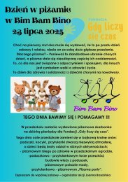 Dzień w piżamie w Bim Bam Bino 23 lipca 2025 - 1